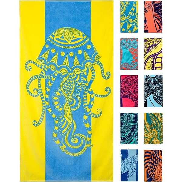 California State Flag Beach Towel - 30x60 Inches, 100% Cotton Velour Terry, For Pool & Beach - View #9