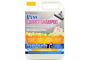 Pro-Kleen Pro+ Carpet Shampoo and Upholstery Cleaning Solution – 4 in 1 Concentrate – Suitable for all Machines 5L (Citrus Splash)