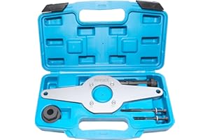 DPTOOL Amortiguador de Vibraciones Herramienta de retención de la polea del cigüeñal Amortiguador Compatible con Audi Skoda VW 1.8 2.0 4V TFSi EA888 Conjunto de Amortiguador