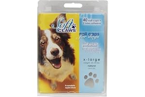 Soft Claws Inc Weiches Klauen Hund Nail Kappen Take Home Kit, X-Large, Natural