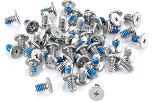 Poppstar Viti per hard disk da 3,5 pollici (n. 6-32 UNC x 6 mm, argento), 50 pezzi