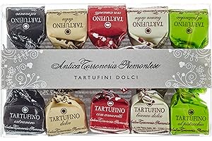 Antica Torroneria Piemontese Tartufini Mixed Truffle Chocolates in Gift Box from Italy (1 x 70 g)