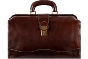 Time Resistance Borsa da medico in pelle, stile vintage, borsa in pelle per uomini e donne