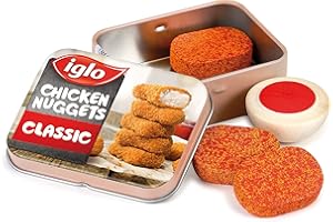 Erzi Nourriture en Bois - Jeu de Simulation - Épicerie - Pépites de Poulet Iglo dans Une boîte