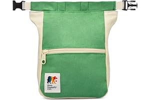 Oso Supply Co - Kulshan Bouldering Bucket, Large Size Chalk Bag for Rock Climbing, Chalk Pot with Magnetic Roll Down Closure, Brush Loop, Zippered Pockets for Climbers