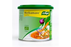 A. VOGEL - Herbamare® Concentré bouillon - Préparation pour bouillon végétale issue de l'agriculture biologique - Vegan et sans gluten - 250 g - Fabriqué en Suisse.