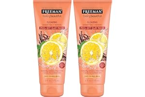 Freeman Facial Mask Sweet Tea & Lemon Peel Away 6oz (2 Pack) by Freeman