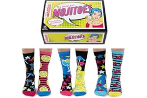 Mojitoes United Oddsocks Boîte de 6 chaussettes pour femme Multicolores 37-42