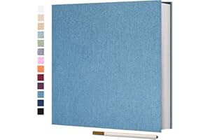 Vienrose Album Photo Autocollant 60 Pages Albums Photo DIY 10X15 Albums Photo Souvenirs Couverture en Lin Cadeaux de Mariage Noël Valentin Cadeau d'anniversaire Anniversaire Enfants