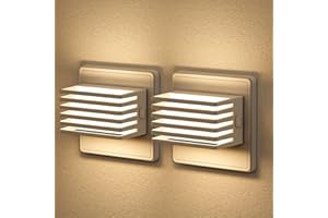 Emeritpro Lampka nocna z czujnikiem zmierzchu, 2 sztuki, lampka do gniazdka wtykowego, lampka nocna z możliwością ściemniania, 30/60/100 lm, 3000 K, ciepła biel, oświetlenie LED do gniazdka