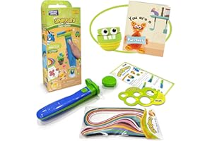 Quill On Spyrosity Super Quiller | Motorized Quilling Tool, 100 Sticky Strips, 2D & 3D Disks, Moulding Board & More | Paper Quilling Kit | Craft Kits for Kids | 7,8,9,10,11,12 Girls Birthday Presents