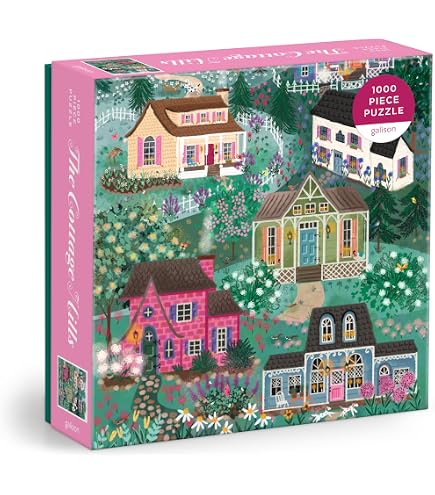 Galison Flower Market 1000 Piece Jigsaw Puzzle - Challenging Floral Art Puzzle, 27x20 Inches, Eco-Friendly