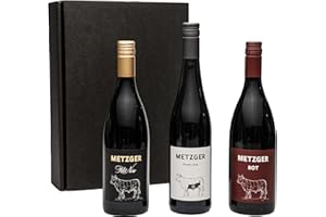 ‎FABELHAFTER-GESCHENKE Geschenkset Rotwein Weingut Metzger | 3 x 0,75l
