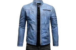 Crone Epic Herren Lederjacke Cleane Basic Leder Jacke in vielen Varianten und Farben