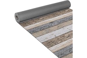 ‎ANRO ANRO Küchenläufer Teppich Läufer gewebt Muster Holz Braun 65x140cm Viele Größen/Muster