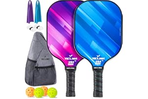Pickleball paddles, USAPA-godkänd kolfiber pickleball paddel, uppsättning av 2, PP bikakekärna – lätt pickleballracket, pickl