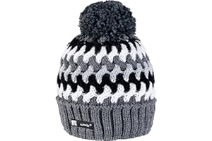 Morefaz New Knitted Winter Worm Beanie hat Kids Children Unisex Girls and Boys Pom Pom Bubble MFAZ Ltd