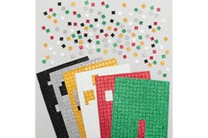 Baker Ross FE817 Mosaique Autocollante Enfant motif Noël Paillette - Lot de 1950, Mosaique pour Enfant, Mosaique Loisir Creatif Enfant, Paillette Enfants Création