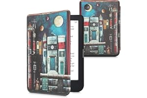 kwmobile Custodia eReader Compatibile con Kobo Clara 2E Cover - eBook Reader Flip Case - multicolore - Città di Libri