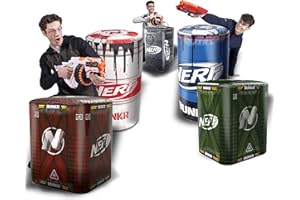 BUNKR BATTLE ZONES Nerf Bunkr BKN-3378 Royal - Set gonfiabile per tutte le zone di battaglia interne ed esterne, dai 8 anni in su, multicolore