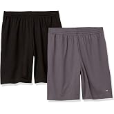 Amazon Essentials Men's Athletic Basketball Shorts Breathable and Moisture Wicking Loose Fit and Elastic Waistband