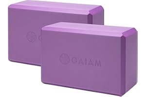 KRETIX Gaiam Essentials Yoga Block (Set Of 2) – Supportive, Soft Non-Slip Foam Surface For Yoga, Pilates, Meditation