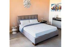 Jenny Sesal Set completo letto in Flanella - Marissa - Singolo, una piazza e mezza e matrimoniale -100% cotone calde e morbide al tatto (Singolo, blu)