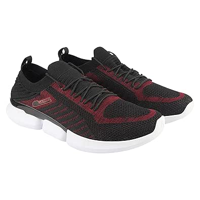 maroon running shoes