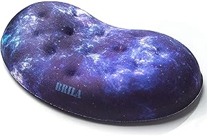 BRILA - Supporti poggiapolsi morbidi per tastiera e mouse, per computer fisso e portatile, lavoro in ufficio e gaming, design con fori massaggianti
