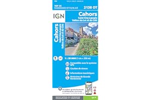 IGN 2138OT Cahors - saint cirq lapopie vallees du lot et du cele