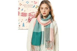 YULARA Scarf Gifts for Women UK Christmas Presents: Winter Womens Ladies Scarf Gift Set In Box Useful Knitting Cosy Gift Idea Unique Birthday Stocking Fillers Xmas Christmas Gifts for Women Mum Wife Her Teen