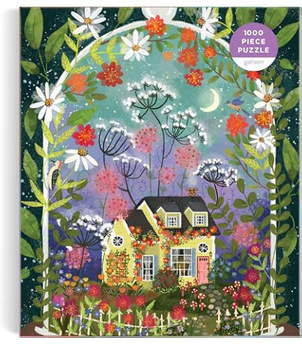 Elena Essex 1000 Piece Puzzle - 'Fig Tree' Colorful Floral Bird Gradient Art, 20x28 Inch Jigsaw For Adults - View #3
