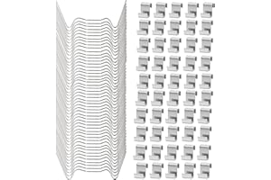 ZAYIN 100Pcs Greenhouse Clips for Glass Stainless Steel Greenhouse W Clips Z Clips Greenhouse Window Clips Glass Pane Fixings Clips for Greenhouse Glass Replacement Accessorie