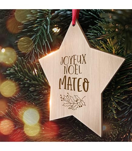Boule De Noël Personnalisée Football Avec Prénom Et Année - Décoration En Résine Peinte Main - 8