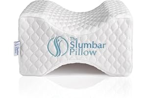 THE SLUMBAR PILLOW Knee Pillow To Relieve Lower Back, Knee, Hip And Joint Pain, Sciatica And Pregnancy Discomfort | Ideal for side sleepers | Premium Memory Foam Leg pillow | Free Ebook