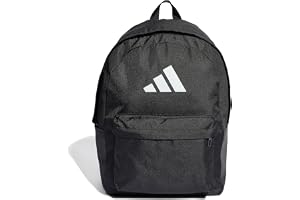 adidas unisex - vuxen Classic 3Bars Backpack, Black/White, One Size