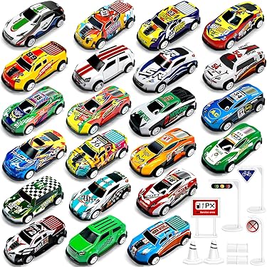 deAO 2-in-1 auto garages speelset met muziek en lichteffecten voor kinderen - leuk cadeau voor autoliefhebbers (15 stuks