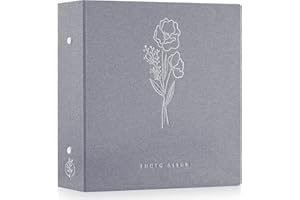 Lanpn Album fotograficzny 11 x 15, 11,5 x 15 cm, na 1000 zdjęć, znakomity zestaw albumów na zdjęcia, każdy może pomieścić 1000 poziomych i pionowych zdjęć, dla chłopców i dziewcząt (szary)