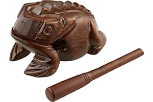 SONIC ENERGY Meinl Percussion FROG-L - Guiro a forma di rana, misura grande, colore: Marrone