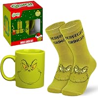 Calzini Grinch Per Donna &ndash; Confezione Da 5 Paia &ndash; Morbidi E Traspiranti &ndash; Regalo Simpatico