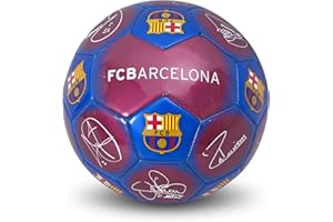 FCB FC Barcelona Official Signature Mini Crest Football (Size 1) (One Size) (Scarlet/Blue)