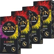 SKYN 5 Senses Kondome Mix - Latexfreie Kondome aus Sensoprene (4 ...