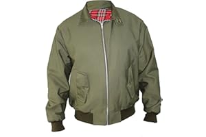 SKYTEX UK Harrington Jacket Classic/Retro/Mod/Scooter by SKYTEXUK, 10 Colours, Sizes XS - 8XL
