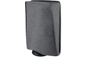 PlayVital Staubhülle für ps5,Staubschutze Hülle Spritzwasserdichte Tasche,Schutzhülle Abdeckung Case für PS5 Konsole Digital Edition&Regular Edition(Grau)