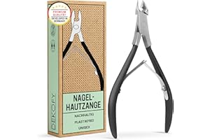 DEKOFY Cuticle Nippers Black, Extra Sharp Cuticle Cutter with Precise Cut, for Painless Cuticle Removal on Fingers and Toes, Cuticle Scissors, Cuticle Remover