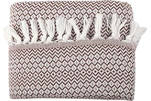 Tuiste Einzelbett Tagesdecke Braun Dunklebraun, Baumwolle, Couchüberwurf, Sofadecke, kuschelige TV-Decke, Couchdecke, Sesseldecke, Wendedecke, Bettüberwurf, Couch Überzug, Sommerdecke, 150x200 cm