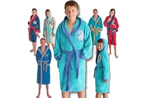 LEBENGOOD - Accappatoio Bambini adolescenti Cotone: Bambino, Bambina - 100% Cotone OEKO-TEX - 2 tasche, cintura, cappuccio