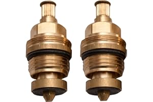 PLUMB-PAK Plumb Pak WB617 1/2-inch 8mm Tap Gland Height Spline with Threaded Collar