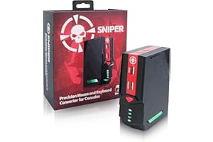 Brook Sniper - Maus und Tastatur Gaming Konsolen Konverter zum Spielen von FPS-Spielen ohne Controller für Splatoon 3 Gaming Converter