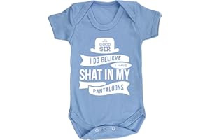 Hippowarehouse Ah Good sir I do Believe I Have Shat in My Pantaloons Baby Vest Bodysuit (Short Sleeve) Boys Girls